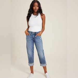 EDGELY Relaxed Boyfriend Crop Jeans